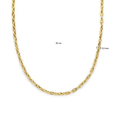 14krt gouden Collier 5,5 mm 45 cm