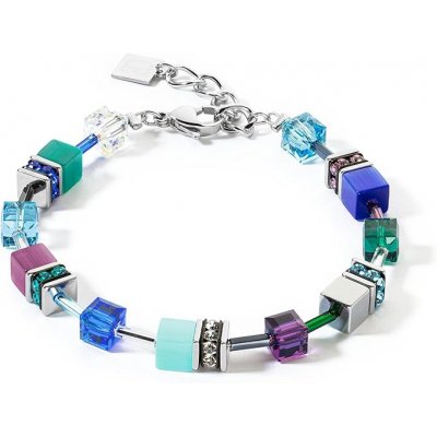 Coeur de Lion GeoCUBE Iconic Armband Turquoise Lilac