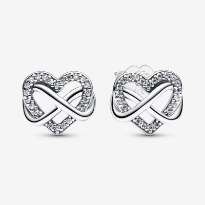 infinity heart earring