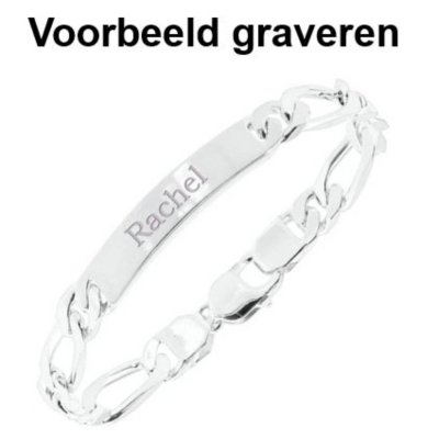 Anny's Huiscollectie Plaat Armband 4016933 Graveerbaar