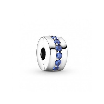 Pandora Bedel 791972C01 Clip stellair blauw kristal