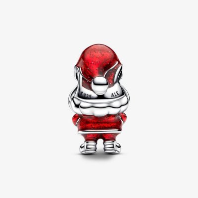 Moveable Santa Claus silver charm