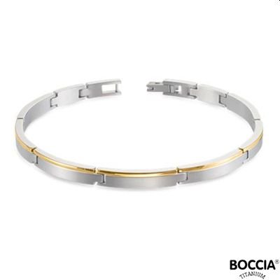 BOCCIA TITANIUM SCHAKELARMBAND DAMES GOUDKLEURIG 03025-02