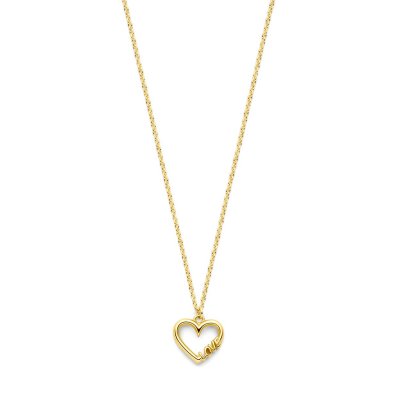 Collier hartje en love 0,9 mm 41 - 43 - 45 cm