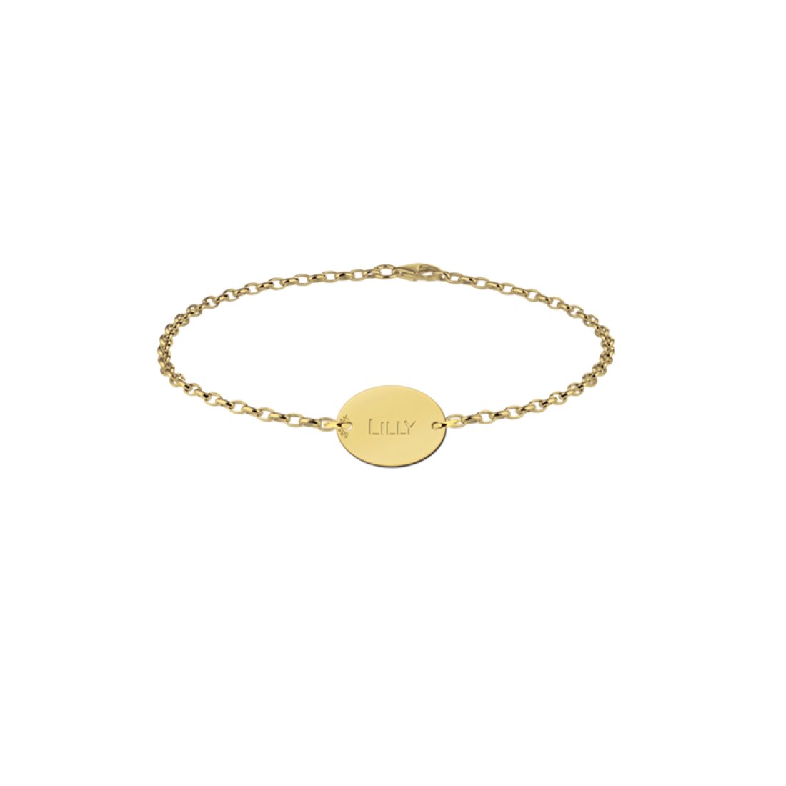 wees onder de indruk Woedend Populair Gouden armbandje met naam ovaal / Anny van Buul Juweliers Sieraden