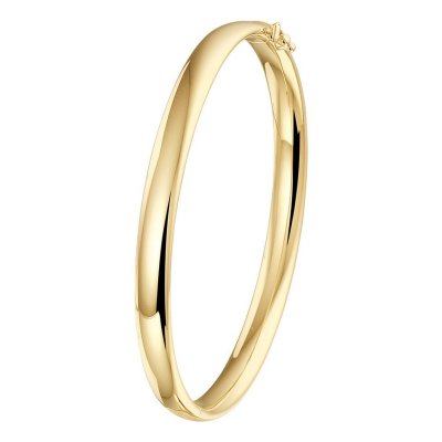 Gouden Bangle 14krt 6mmx60mm