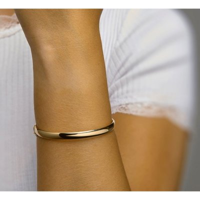 Gouden Bangle 14krt 6mmx60mm