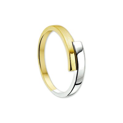 Gouden Bi Color Ring