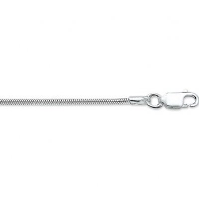 COLLIER ZILVER SLANG 45CM