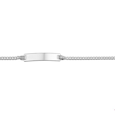 GRAVEERARMBAND ZILVER 13cm