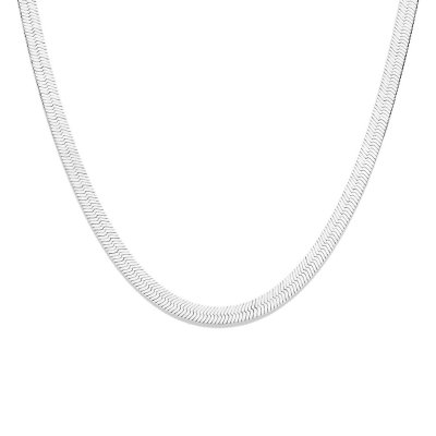 Collier slang plat 8,5 mm 43 cm