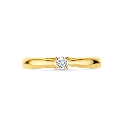 14krt gouden ring met diamant