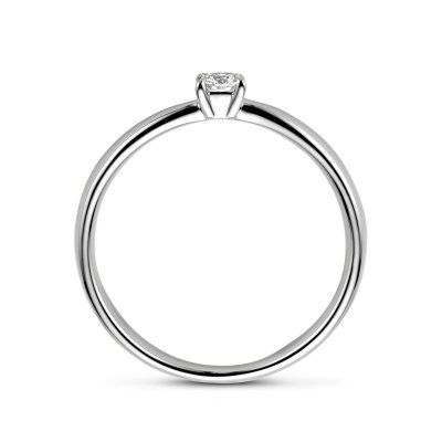 Aanzoeksring diamant 0.15ct