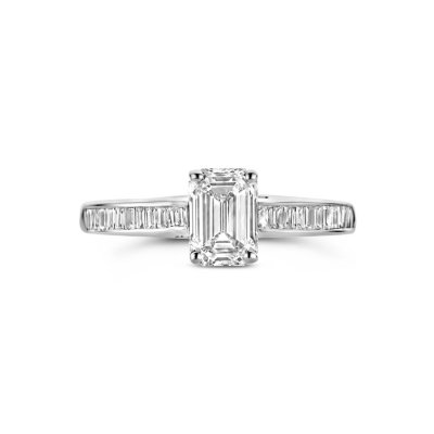 Ring lab grown diamant 1.19ct h si