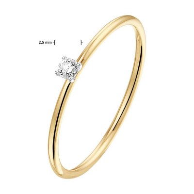 RING DIAMANT 0.05CT H SI DAMES