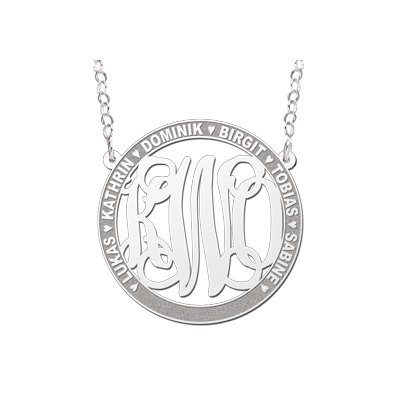 Monogram ketting namen 