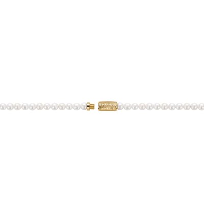 Necklace Pearl Gem Gold 4mm (38cm)