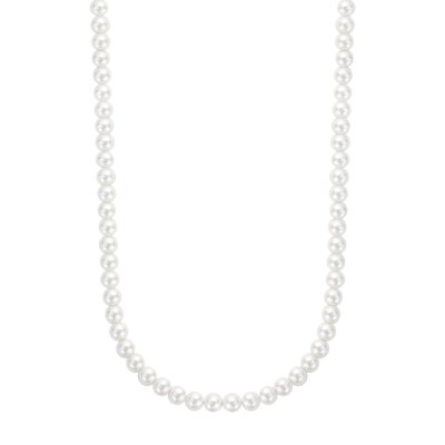 Necklace Pearl Gem Gold 6mm (40cm)