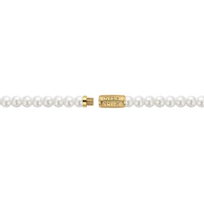 Necklace Pearl Gem Gold 6mm (40cm)