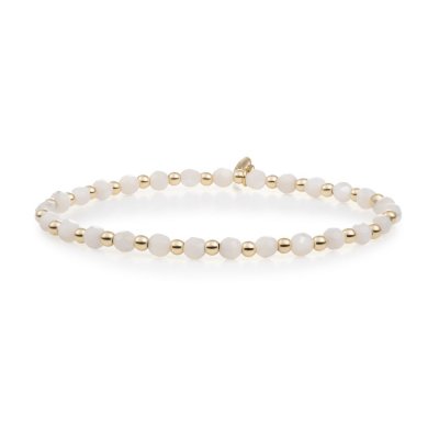 Sparkling jewels zilveren Bracelet Paerl Interstellar goldplated SBG-PEARL-3MM-MIX