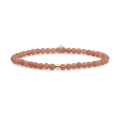 Sparkling bracelet sunstone saturn small gold 4mm