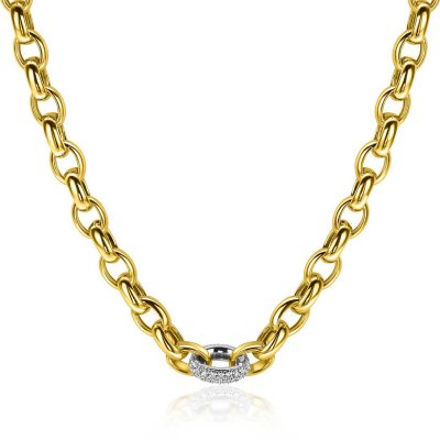 Zinzi collier GP zirkonia 45cm